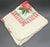 Mid 20th Century Vintage Square Linen Christmas Tablecloth For Sale - Image 5 of 7