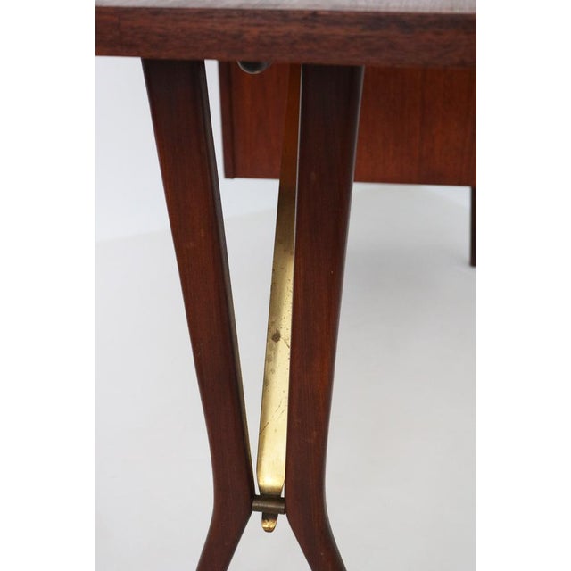 Mid-Century Modern Teak Desk by Louis Van Teeffelen for Webe, 1950 For Sale - Image 17 of 18