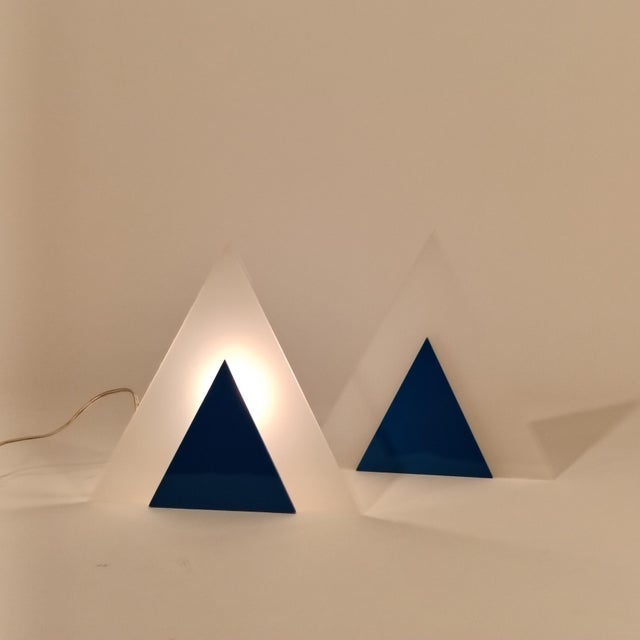 1970s Italian Geometric Sconces by Guzzini, 1970s, Set of 2 For Sale - Image 5 of 10