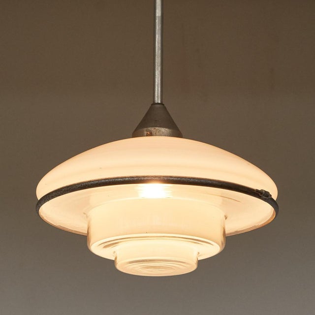 Gold Bauhaus P3 Pendant by Otto Müller for Sistrah, 1930s For Sale - Image 8 of 16