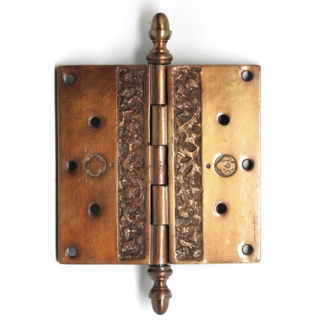 Late 20th Century Late 20th Century Yale & Towne Textured. Butt Door Hinge For Sale - Image 5 of 6