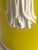 Vintage Pair Fitz and Floyd Large Size Yellow and White Tassel Cachepots For Sale - Image 14 of 17