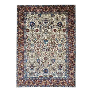 1960s Old Persian Tabriz Area Rug 8 X 12