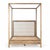 Make a statement with this beautifully crafted natural acacia wood canopy bed, where rustic coastal character meets...