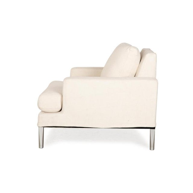 Cream Clarus Fabric Armchair from FSM For Sale - Image 8 of 9