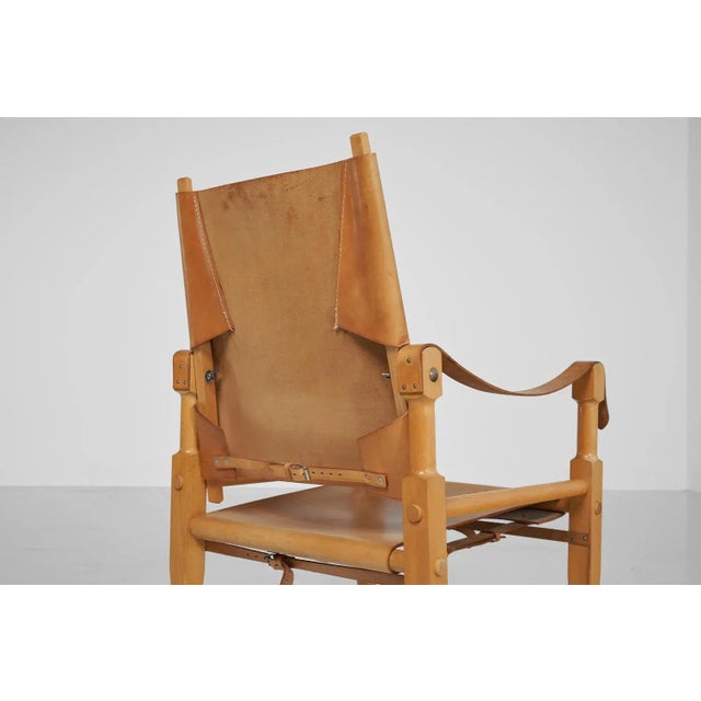 Gold Set of Swiss Safari Chairs by Wilhelm Kienzle, 1950 For Sale - Image 8 of 11