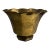 1970s Fluted Scalloped Edge Brass Planter, Footed For Sale