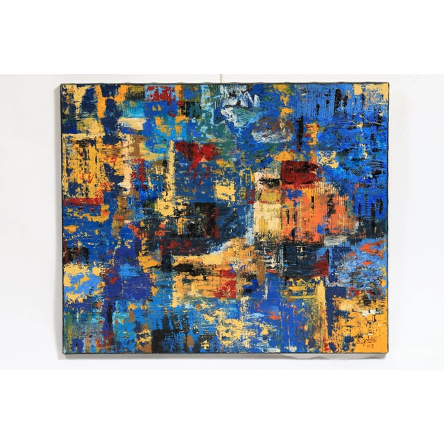 Golain, Abstract Composition, 2003, Oil on Canvas For Sale - Image 4 of 4