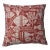 Coral and White Tropical Fish Pattern Outdoor Pillow Cover For Sale