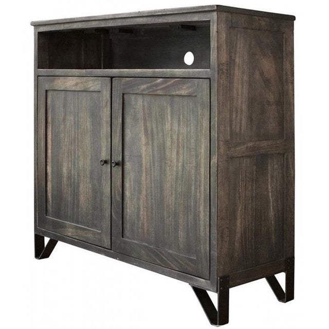 Rustic Sawyer Parota Wood 2 Door Tv Stand / Bedroom Chest For Sale - Image 3 of 3