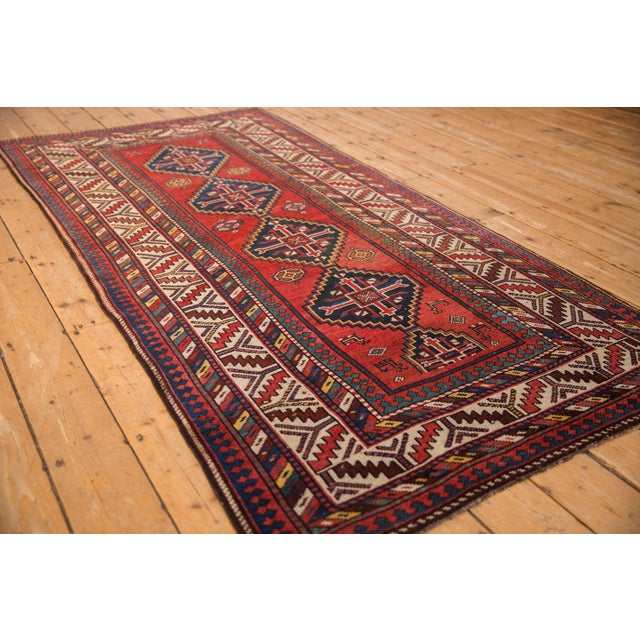 Antique Kazak Rug Runner - 3'11" x 7'9" For Sale - Image 10 of 11