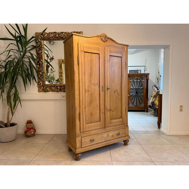 Biedermeier Farmhouse Cabinet or Wardrobe For Sale - Image 5 of 13