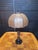 1970s Vintage 70's Tropical Bamboo Lamp With Wicker Shade For Sale - Image 5 of 8