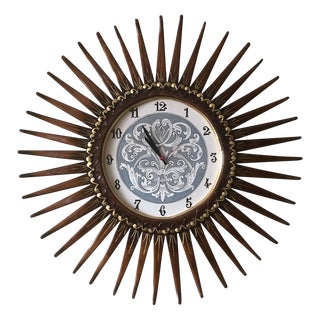 Sunbeam Maple Wood Clock by Simoeng, 1990s For Sale