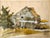 Realism Roy Bailey Nantucket Artist Mixed Media Drawing of an Old Barn For Sale - Image 3 of 9