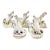 Vintage Porcelain Hand Place Card Holders, Set of 5 For Sale