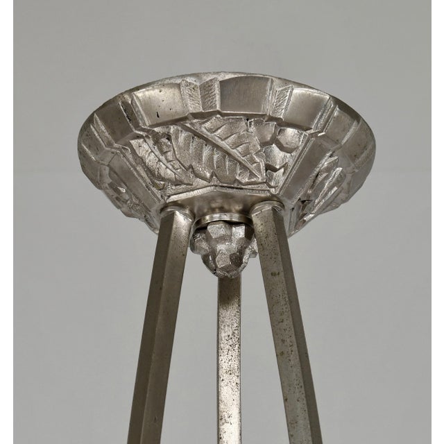 French Art Deco Chandelier by Pierre Maynadier 1930 France For Sale - Image 9 of 14