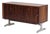 Dry Bar Tambour Cabinet in Rosewood and Metal from Nipu, Denmark, 1960s For Sale