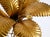 Mid-Century Florentine Gilded Side Table with Large Leaves and Glass Top, 1960s For Sale - Image 15 of 18