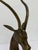 Brass Gazelle Sculpture on Variegated Green Marble Base, 1970s For Sale - Image 11 of 18