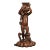 French Napoléon III 1860s Carved Walnut Sculpture of a Putto Carrying a Vessel For Sale