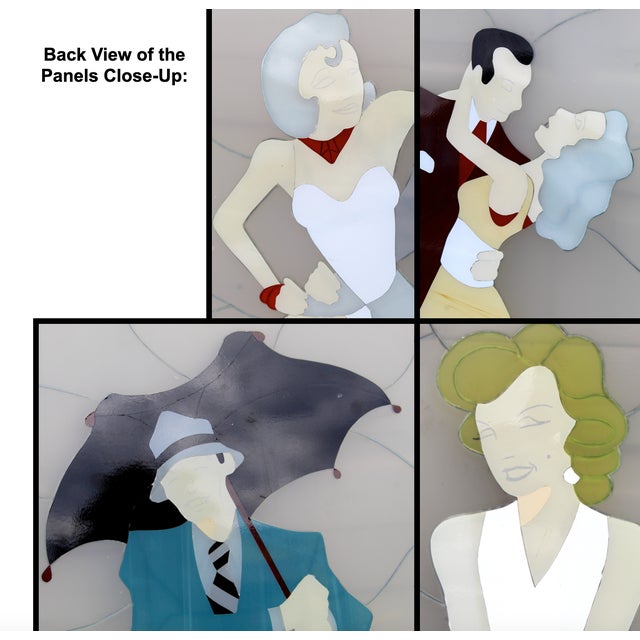 Vintage Movie-Inspired Stained Glass Style Art Panels – Marilyn Monroe, Fred Astaire, Ginger Rogers, Gene Kelly, Cyd Charisse For Sale - Image 17 of 18