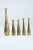 Five Engraved Brass Flower Vases, Probably Damascus, Circa 1900 For Sale - Image 10 of 13