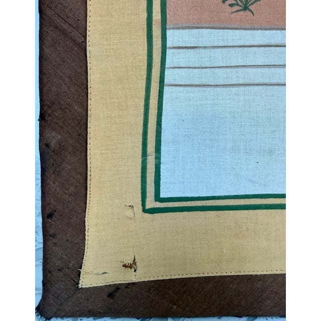 Large-Scale Indian Royal Court Painting on Fabric For Sale - Image 12 of 14