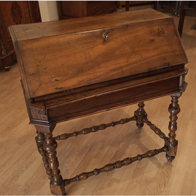 18th century flap writing desk Object: Desk with flap Period: eighteenth century Origin: Italy : The piece of furniture is...