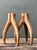 Vintage Carved Wood and Brass Antler Candlesticks - A Pair For Sale - Image 12 of 12