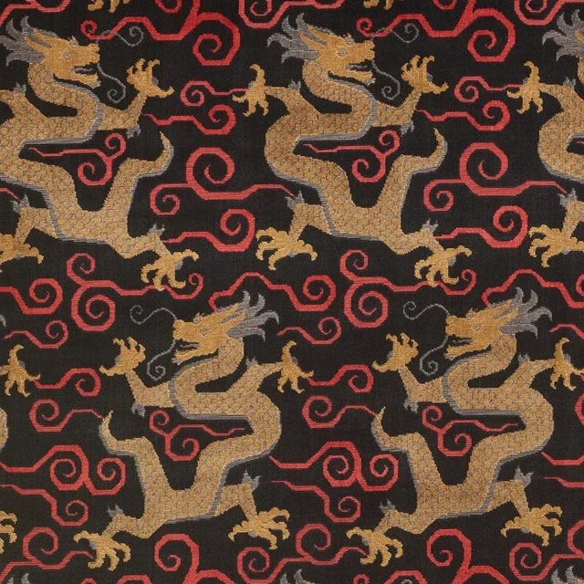Inspired by chinoiserie motifs, this fabulous, fantastical dragon pattern was dreamt up by our in-house design studio....