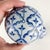 Fantastic set of two vintage porcelain blue and white patterned carpet balls. Love the organic and floral patterns. Great...