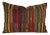 Kravet Design 33879-512 Lumbar Pillow Cover - 14" X 20" Multi Color Chenille Stripe Cushion Case - Fuchsia, Teal, Citron, and Red For Sale
