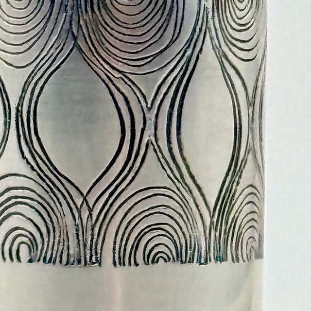 Optical Metal Vase by Atelier Des Orfèvres, Italy, 1970s For Sale - Image 12 of 13