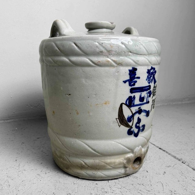 1920s Porcelain Sake Barrel, Japan, 1920s For Sale - Image 5 of 14
