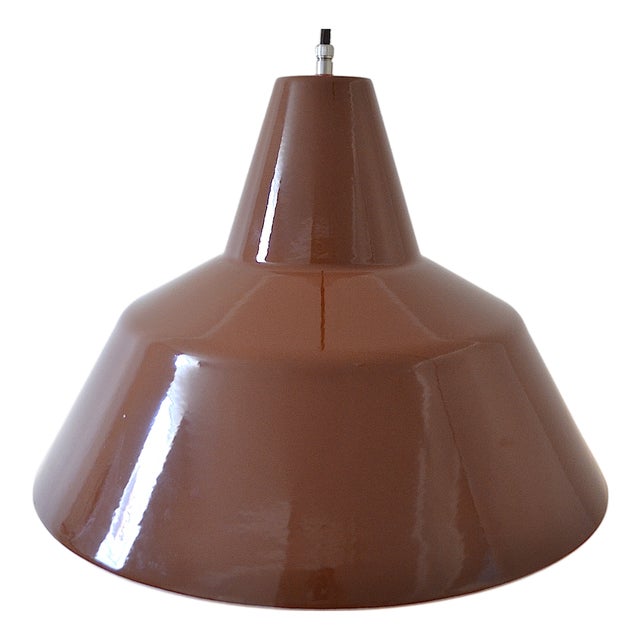 Large Mid-Century Enamel Ceiling Lamp from Louis Poulsen, 1960s For Sale