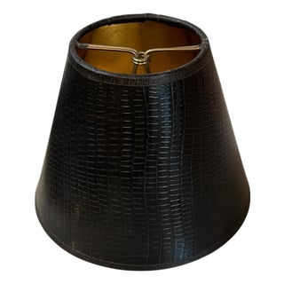 Vintage Black Gold Interior Chandelier Lamp Shade For Sale