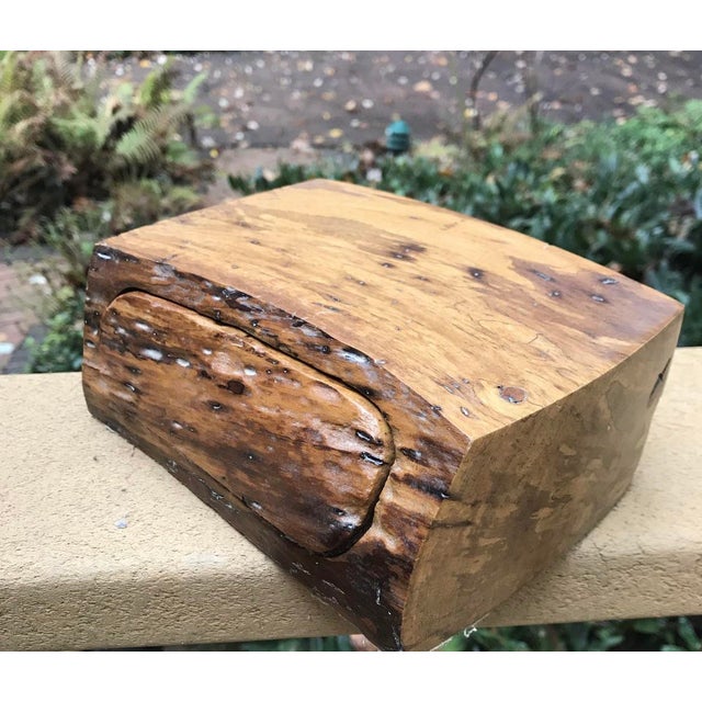 Mid-Century Modern Mid-Century Modern California Pepper Tree Box With Drawer For Sale - Image 3 of 8