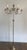 1940s Neoclassical 6-Light in Silver and Brass Floor Lamp For Sale - Image 4 of 12
