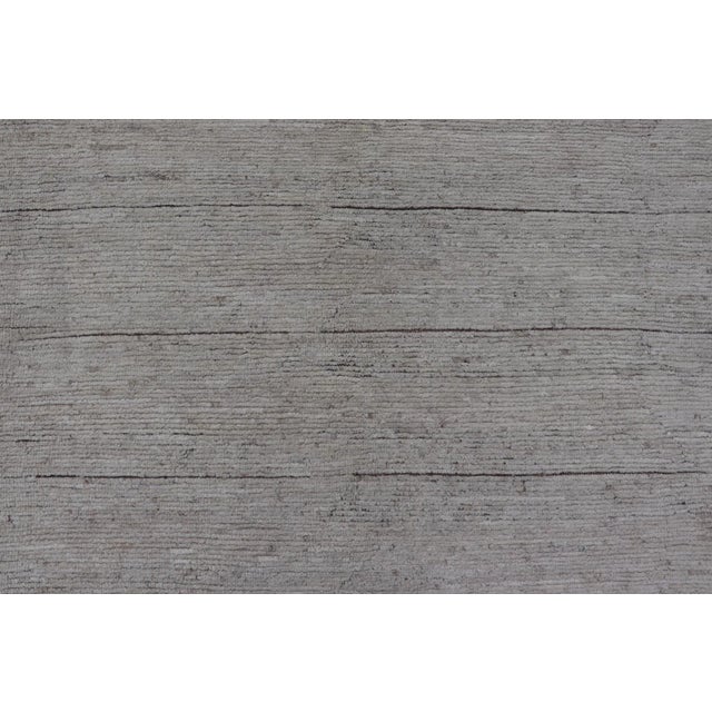 Minimalist Modern Rug by Keivan Woven Arts in Off White 10'2 X 13'3 For Sale - Image 4 of 12