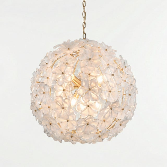 1980s Gardenia Ball Hanging Lamp, 1980s For Sale - Image 5 of 5
