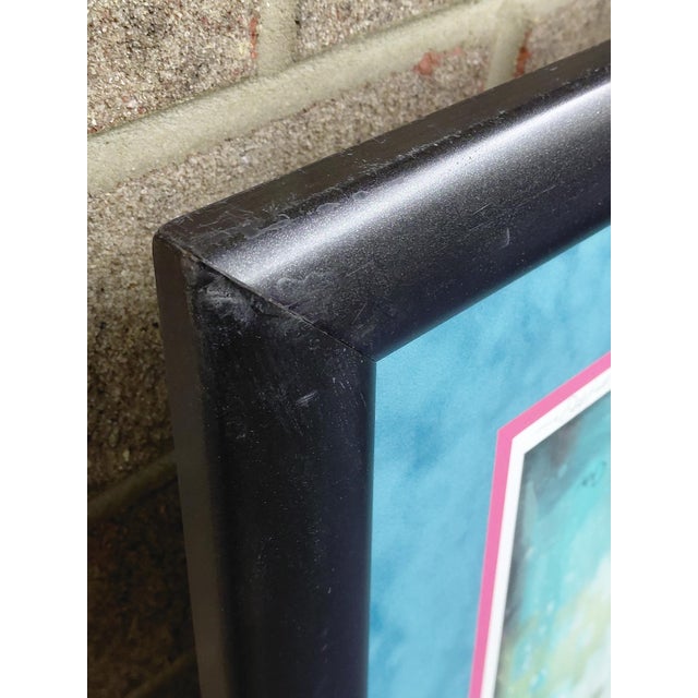 Framed Signed Daft Pink Lithograph by Caia Koopman For Sale - Image 11 of 13