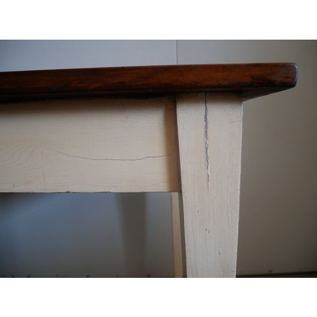 Antique Fixed Rectangular Table, 1920s For Sale - Image 10 of 17