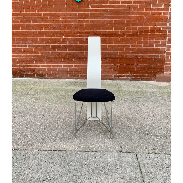 Rare and completely original set of four Post Modern design dining chairs. Norwegain design, Model: Concorde. designed by...