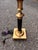 Black Vintage Neoclassical Brass and Patinated Column Table Lamp by Wildwood For Sale - Image 8 of 9
