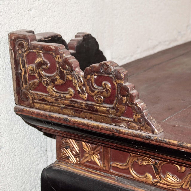 Antique Parcel Gilt Altar Table For Sale - Image 10 of 15