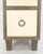 Travertine Top Cerused Drop Front Doors Compartments Night Stand End Table MINT For Sale - Image 6 of 12