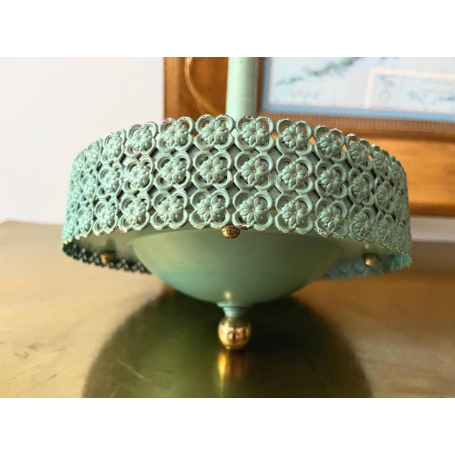 Turquoise Garden Pendant Chandelier For Sale - Image 12 of 14