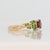 1.1Ct Purple Sapphire Ring With Natural Tsavorite Accents: Solid 14k Gold, 7mm, Size 6.75 For Sale In Columbus - Image 6 of 9