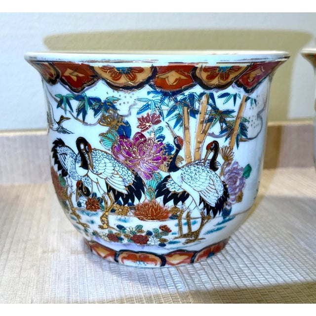 Metal Vintage Chinese Planters - A Pair For Sale - Image 7 of 10